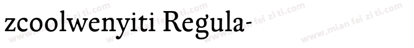 zcoolwenyiti Regula字体转换